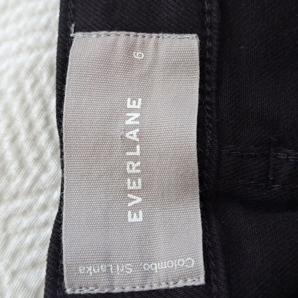 Everlane Womens Black Stretch Utility High Rise‎ Wide Leg Crop Pants 28 - Picture 9 of 9